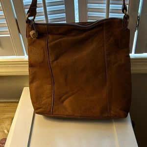Leather Brown Crossbody bag Like New St. John’s Bay